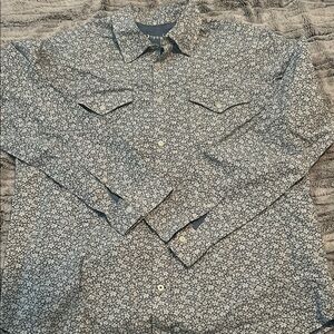 GAP Navy and White Floral Shirt